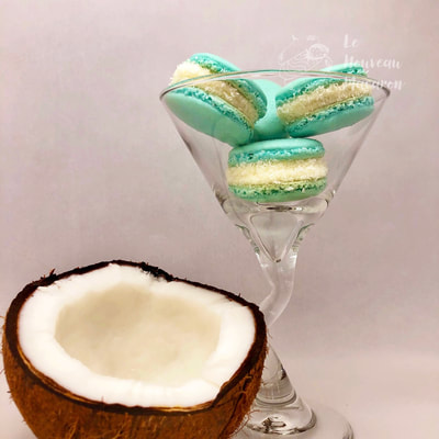 Tiffany Blue Coconut Macaron