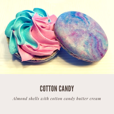 Almond and cotton candy buttercream 